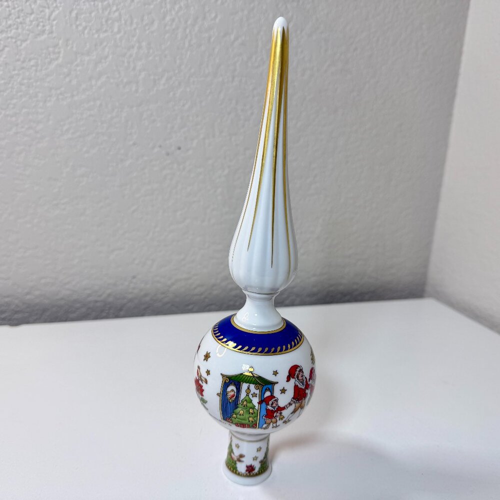 VTG Hutschenreuther Christbaum Spitze Christmas Tree Topper 1996 Collectible EUC